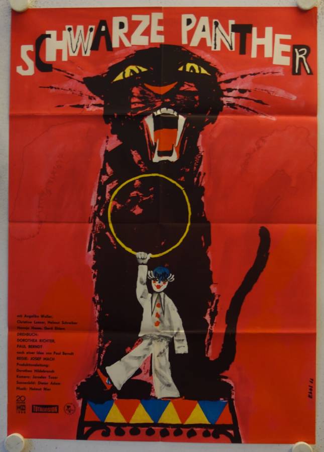 Schwarze Panther originales DDR Filmplakat